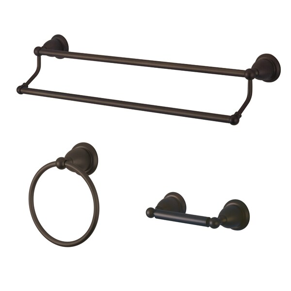 3-Piece Bathroom Accessory Set, Oil Rubbed Bronze